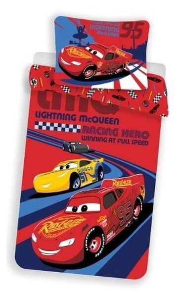 Lenjerie de pat Cars fosforescentă (McQueen)