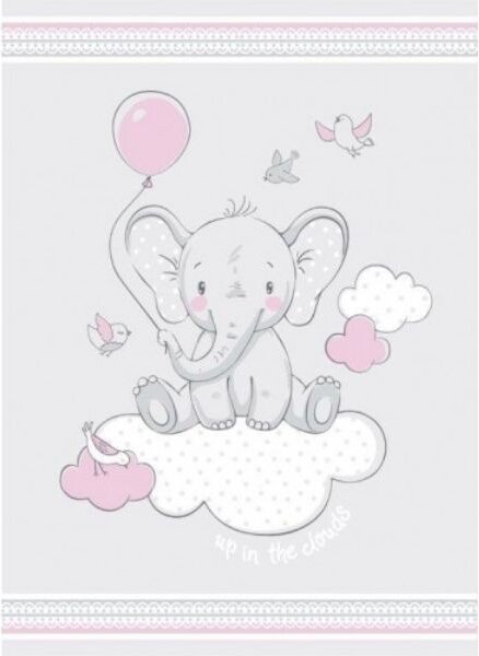 Pătură Elefant pentru copii (nori)