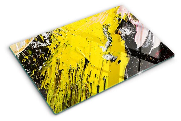 Tocător din sticlă Peisaj abstract în culori intense