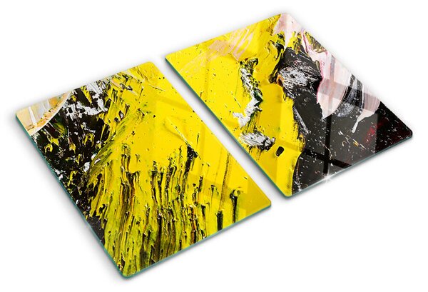 Tocător din sticlă Peisaj abstract în culori intense