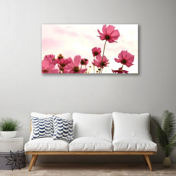 Tablou pe panza canvas Flori roz Floral