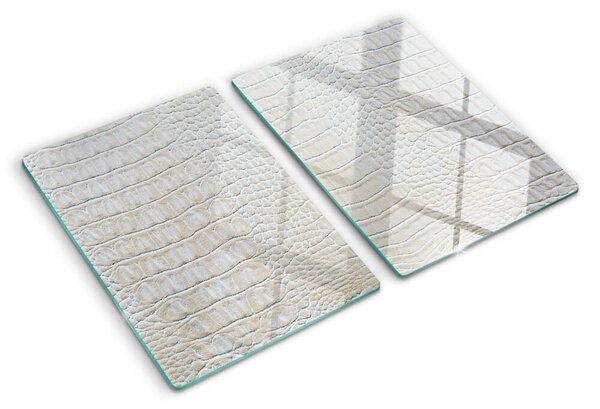 Tocător sticlă Model de piele de crocodil