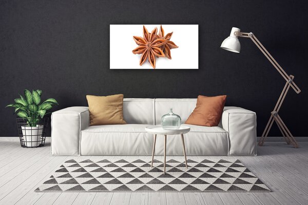 Tablou pe panza canvas Cinnamon Brown Floral