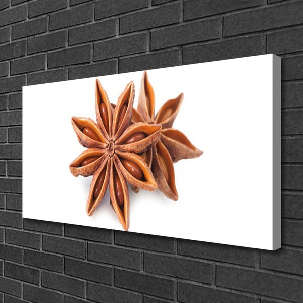Tablou pe panza canvas Cinnamon Brown Floral