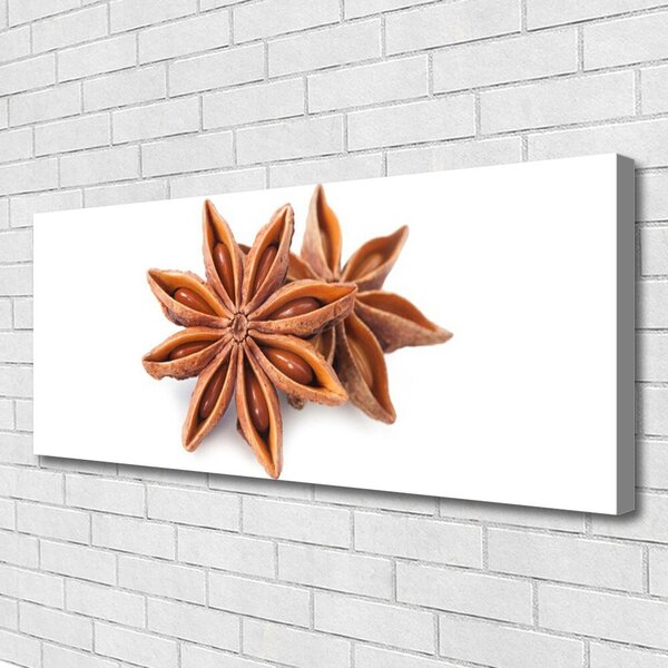 Tablou pe panza canvas Cinnamon Brown Floral