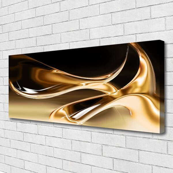 Tablou pe panza canvas Abstract Art Negru Aur