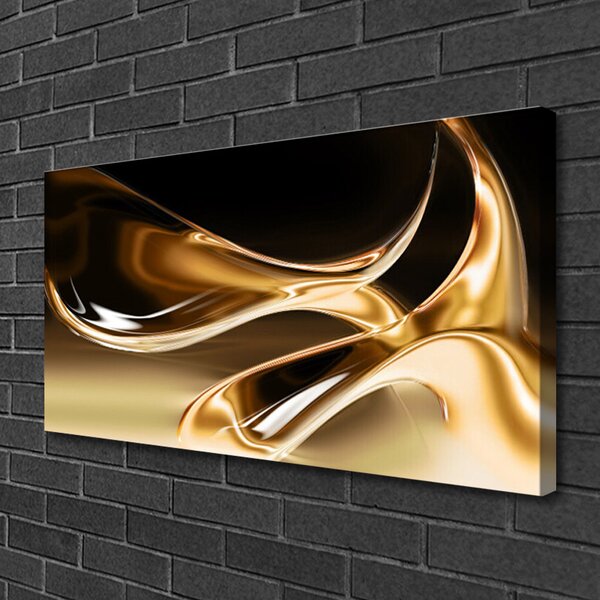 Tablou pe panza canvas Abstract Art Negru Aur