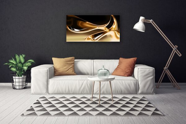 Tablou pe panza canvas Abstract Art Negru Aur