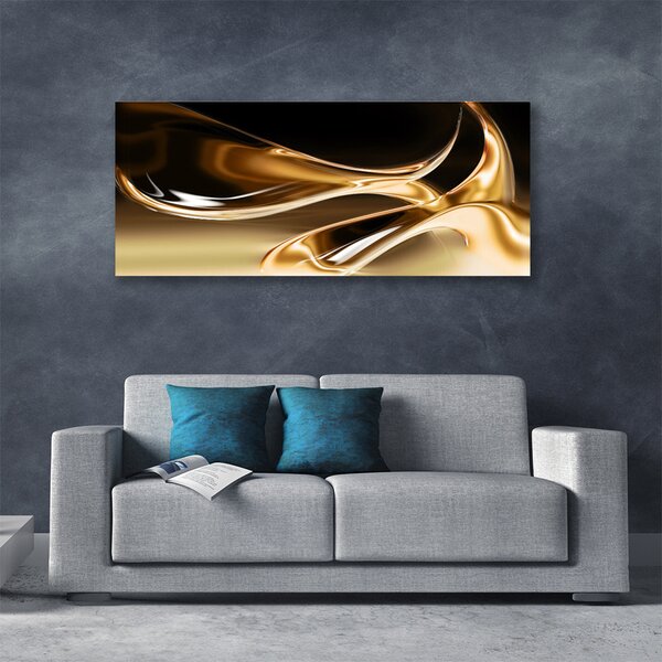 Tablou pe panza canvas Abstract Art Negru Aur