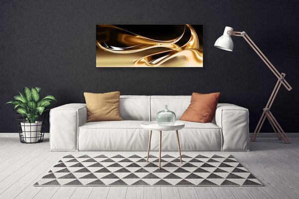 Tablou pe panza canvas Abstract Art Negru Aur