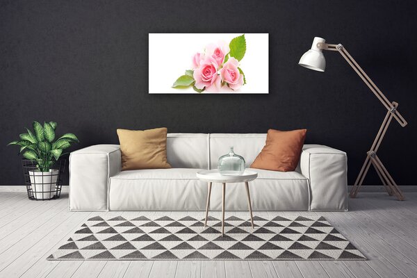 Tablou pe panza canvas Trandafiri roz Floral