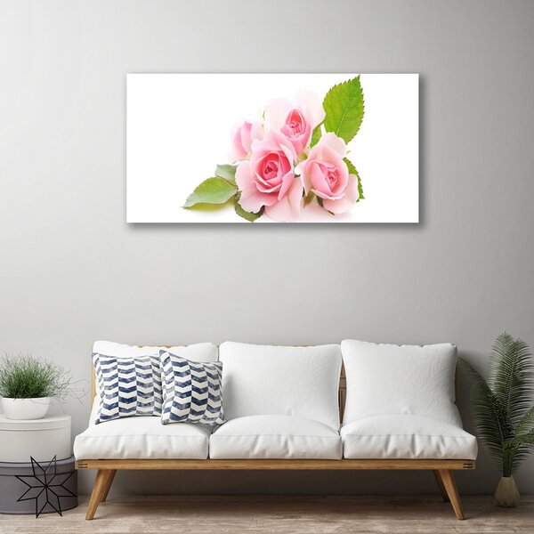 Tablou pe panza canvas Trandafiri roz Floral