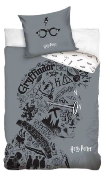 Lenjerie de pat Harry Potter fosforescentă (Harry)