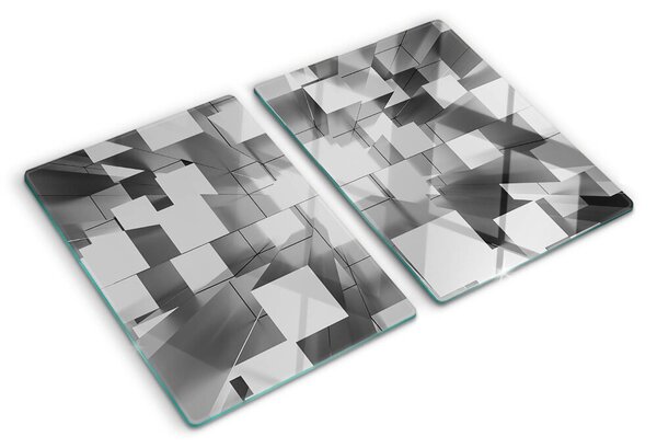 Tocător din sticlă Forme geometrice abstracte
