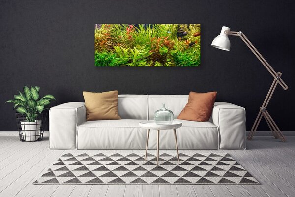 Tablou pe panza canvas Plante Floral Verde Maro