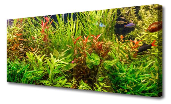 Tablou pe panza canvas Plante Floral Verde Maro