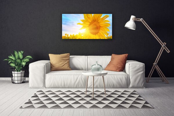 Tablou pe panza canvas Floarea soarelui Floral Galben