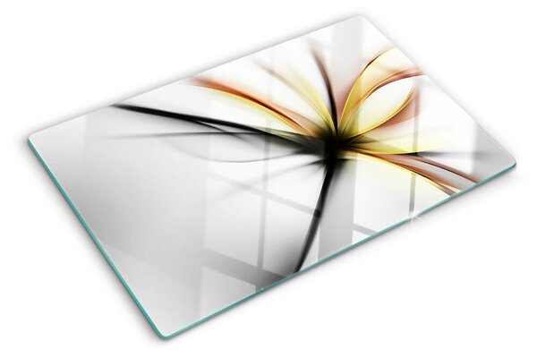 Tocător sticlă Abstract floral cu linii dinamice