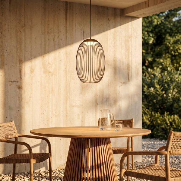 Lămpi de exterior Lucande, Richi, reglabil, Negru, Metal, Modern