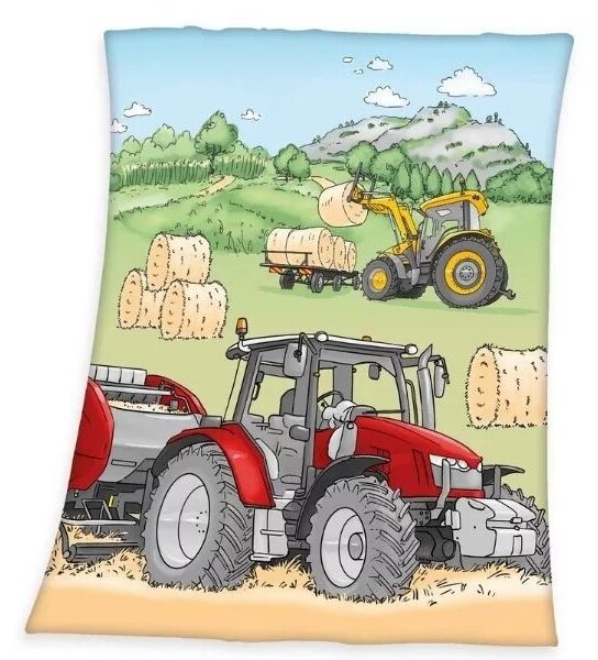 Pătură Tractor (balot de paie) pentru copii
