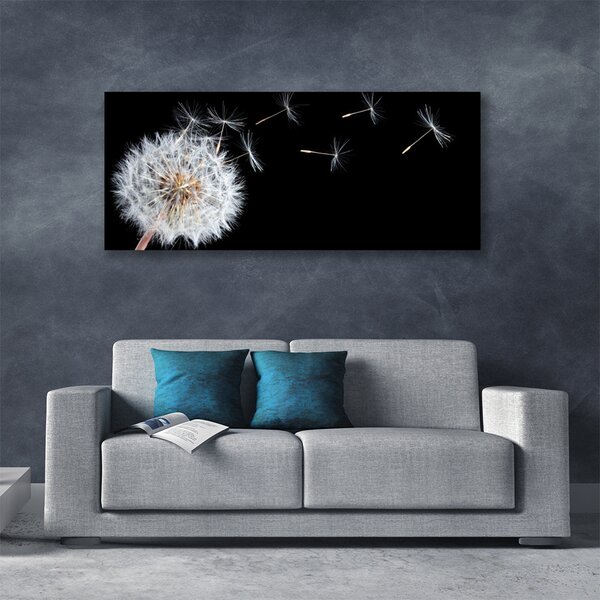 Tablou pe panza canvas Păpădie Floral Alb