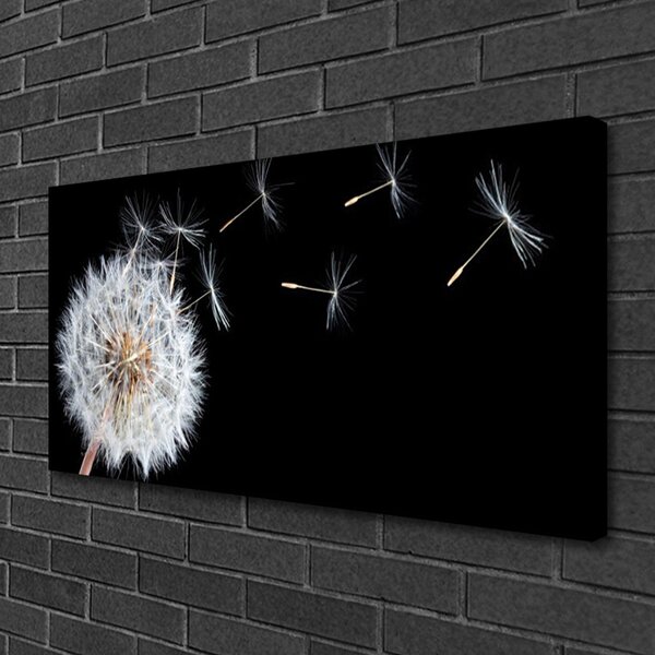 Tablou pe panza canvas Păpădie Floral Alb