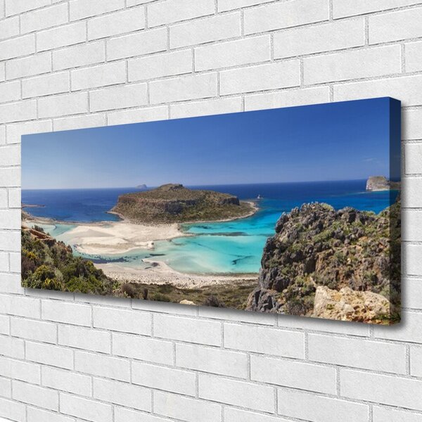 Tablou pe panza canvas Sea Beach Peisaj Maro Albastru