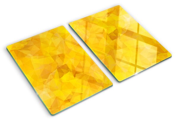 Tocător de bucătărie Mozaic geometric galben