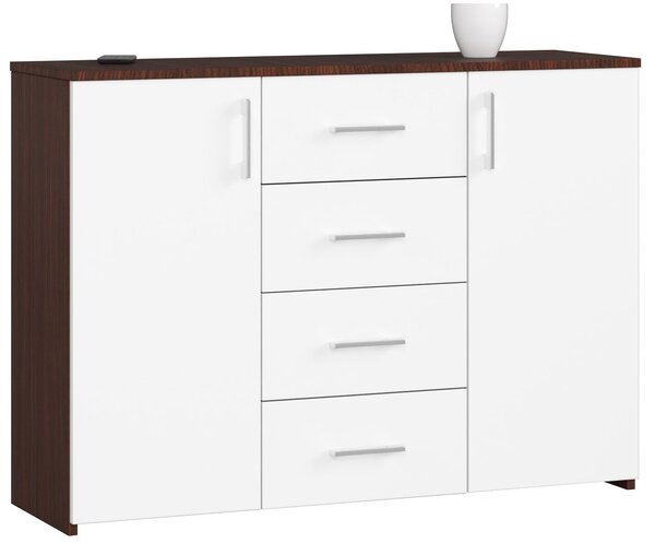 Comodă Kuerten K45 (wenge + Alb). Promo -13%. 1152003