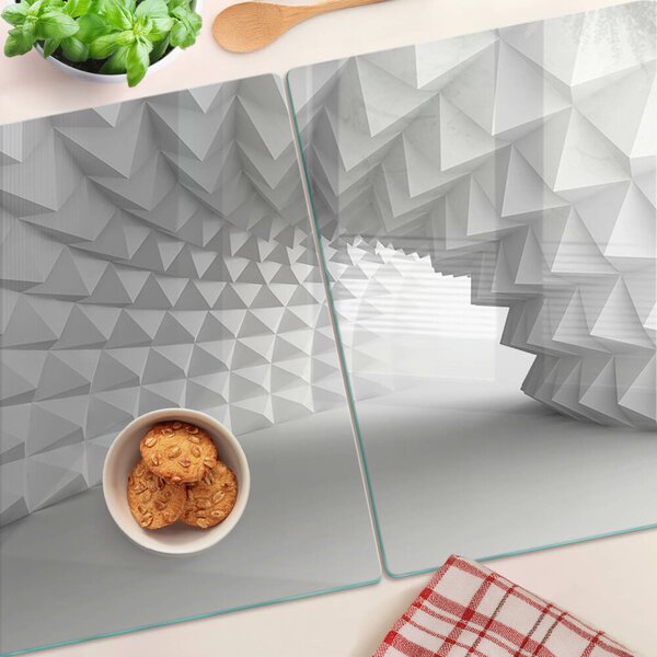 Tocător de bucătărie Model geometric 3D