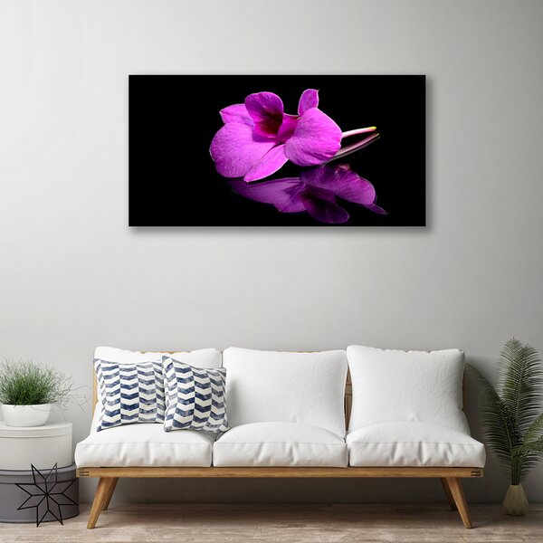 Tablou pe panza canvas Florale flori roz
