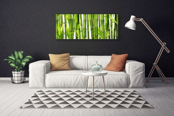 Tablou pe panza canvas Bamboo Tulpini Floral Verde