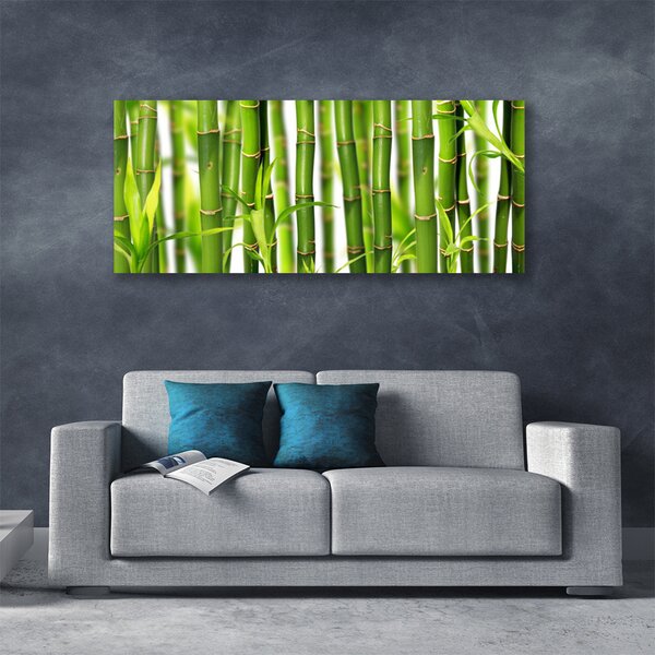 Tablou pe panza canvas Bamboo Tulpini Floral Verde