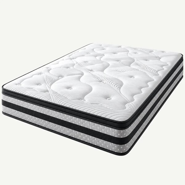 Saltea ortopedica hibrida premium cu arcuri individuale, memory foam c