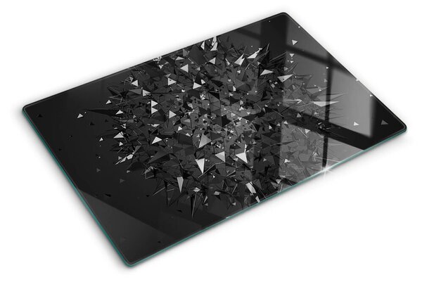 Tocător din sticlă Model geometric abstract