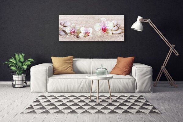 Tablou pe panza canvas Flori Pietre florale albe
