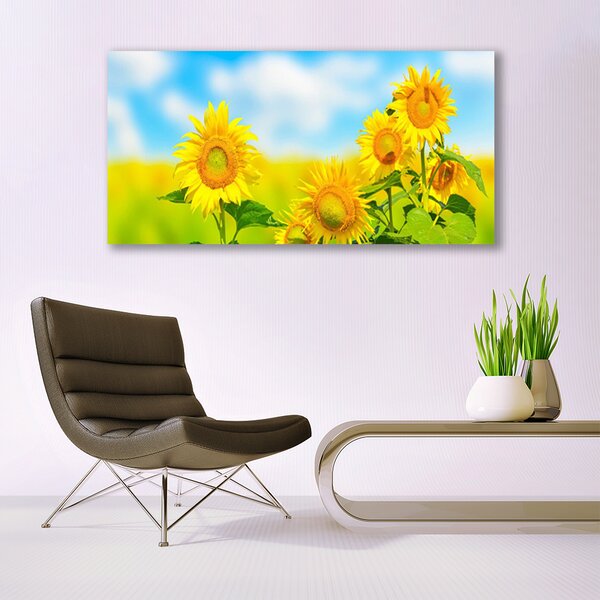 Tablou pe panza canvas Floarea soarelui Floral Galben