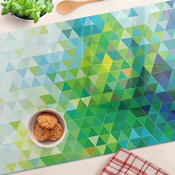 Tocător sticlă Geometria triunghiurilor colorate