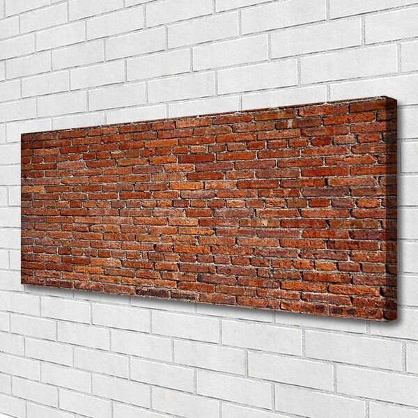 Tablou pe panza canvas Cărămizi Art Brown
