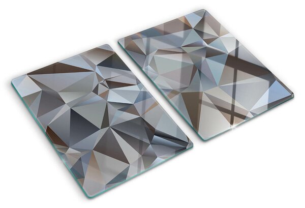 Tocător din sticlă Model tăiat cu diamant