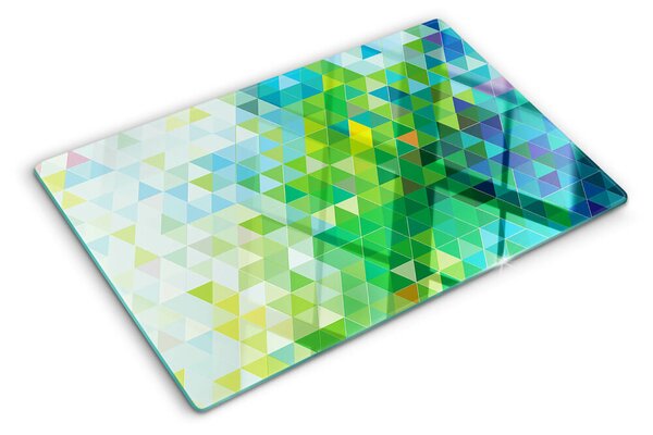 Tocător sticlă Geometria triunghiurilor colorate