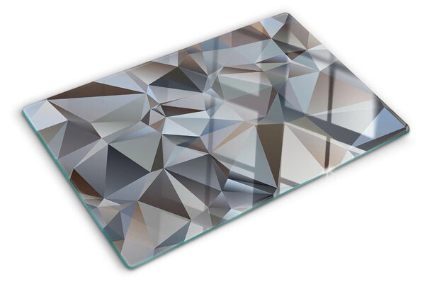 Tocător din sticlă Model tăiat cu diamant
