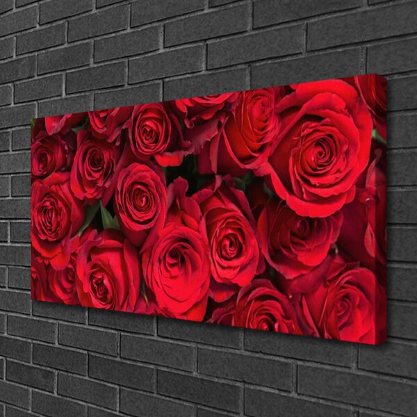 Tablou pe panza canvas Trandafiri Floral Red