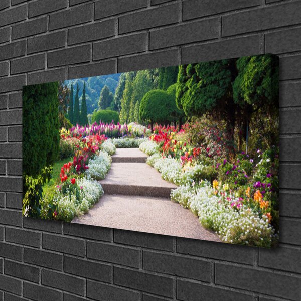 Tablou pe panza canvas Scari Garden Natura Multi