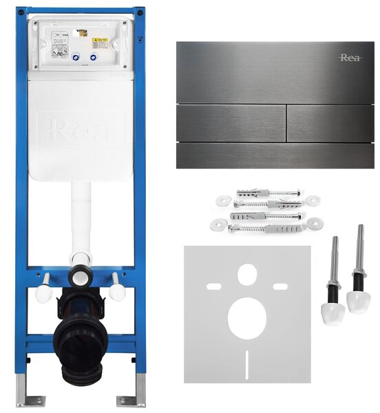 Set Cadru Îngropat Slim 024N pentru WC cu Buton T Titan