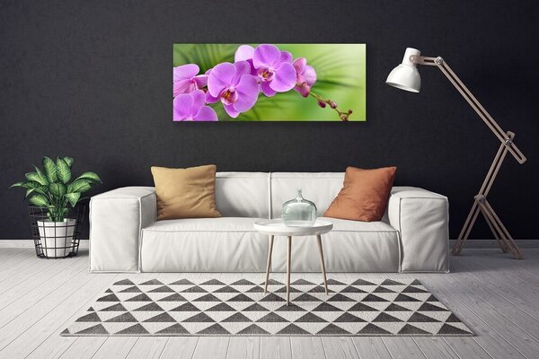 Tablou pe panza canvas Flori Case roz
