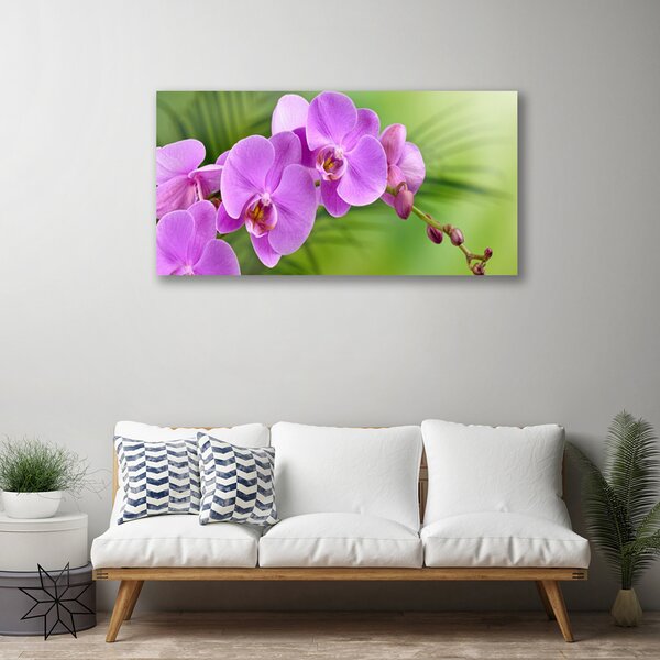 Tablou pe panza canvas Flori Case roz