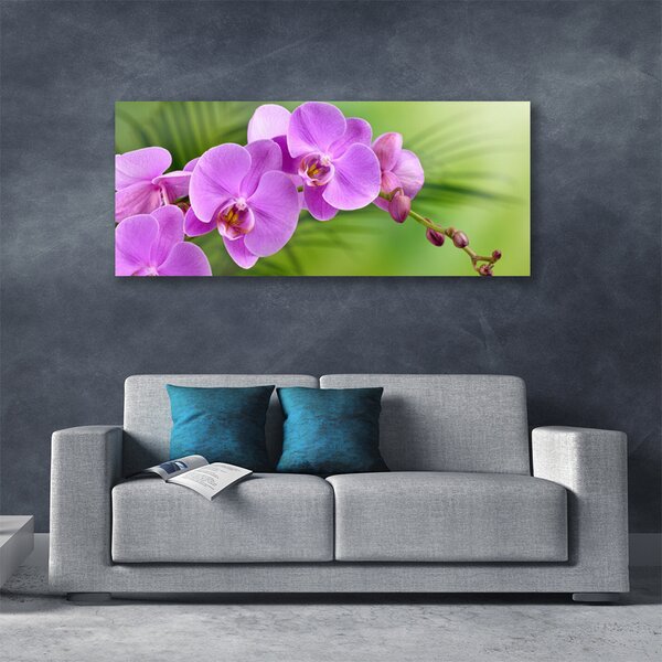 Tablou pe panza canvas Flori Case roz
