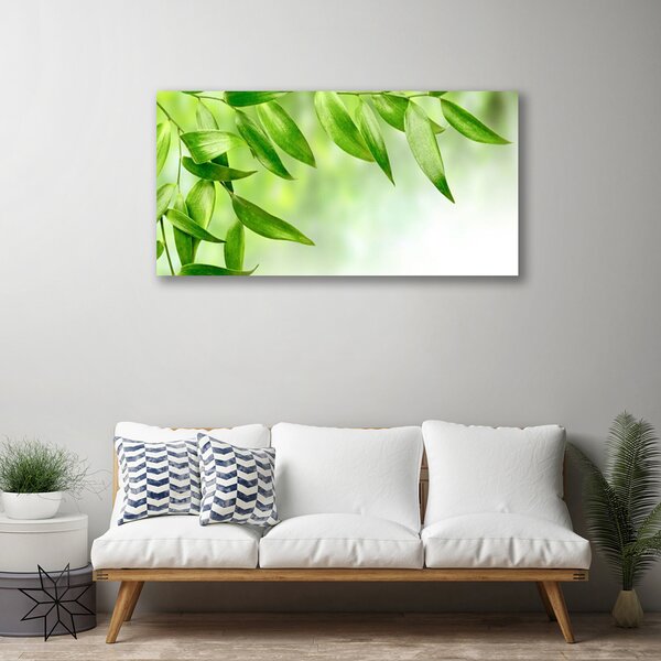 Tablou pe panza canvas Frunze verde florale
