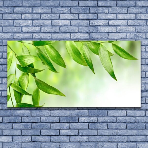 Tablou pe panza canvas Frunze verde florale